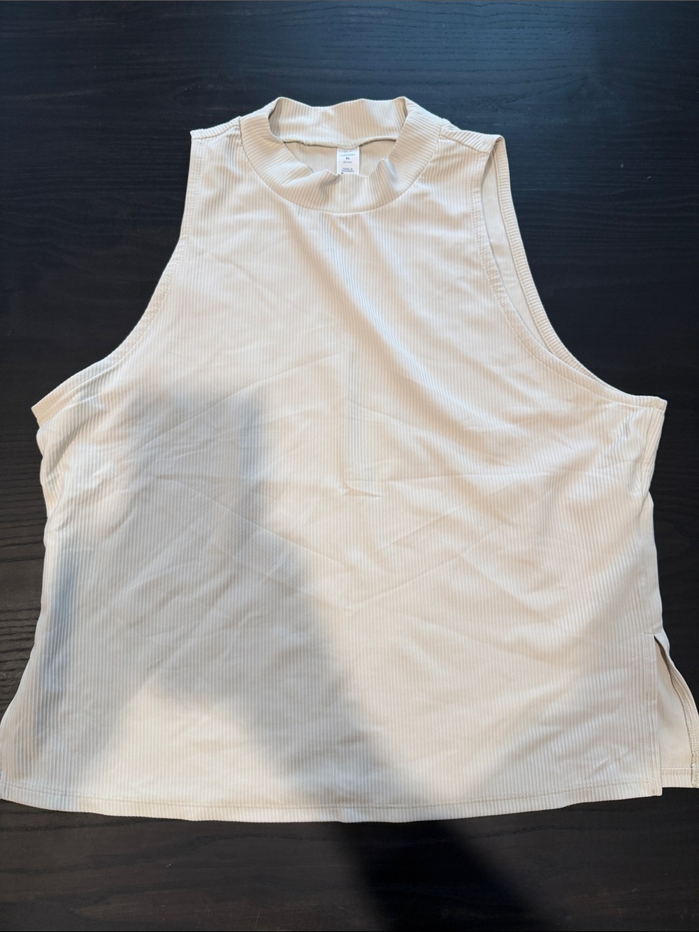 Old Navy Ribbed Mock Neck Tank Top - Cream